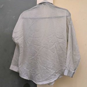 Striped Button-Up Shirt
