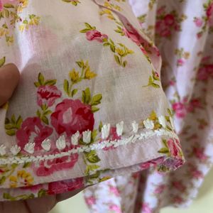 Floral Print Kurta