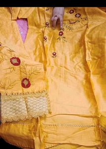 embroidery kurta set