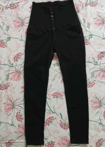 High Waisted Black Jeans