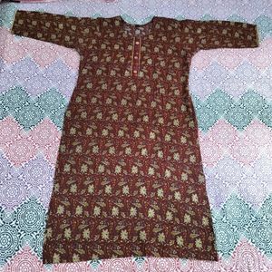 Elegant Floral print work kurta✨ ♥️