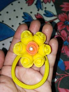Cute Yellow Flower Hair Tie