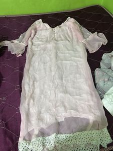 baby pink kurta