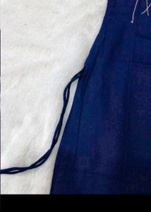 Navy Blue Embroidered Kurta Set