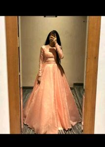 Elegant Pink Ethnic Gown
