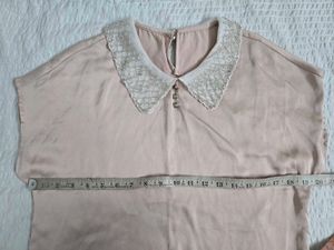 Chic Embellished Collar Top fits S/M