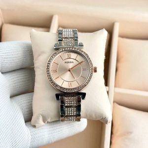 Fossil Women's Rose Gold Watch with Diamonds