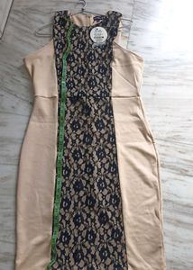🆕Chic sheath Lace Panel Dress