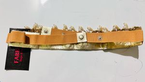Partywear Beaded &amp; Pearl Embellished Belt