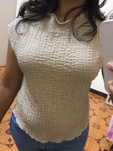 Textured Sleeveless Top