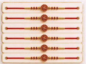 Pack of 6 Rakhi Combo Set