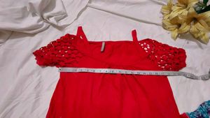 Very Cute N Beautiful Top With Shorts