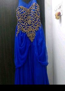 Royal Blue Embellished Gown