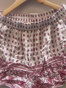 Boho Print Shorts with Tassels