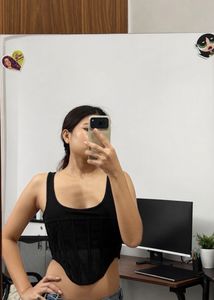 Stylish Black Corset Top