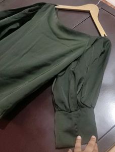 Olive Color Top For Girl Or Women 34 Bust