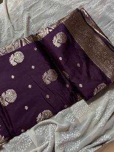 Designer Banarasi silk saree with blouse (women’s)