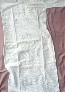 White Chikankari Kurta