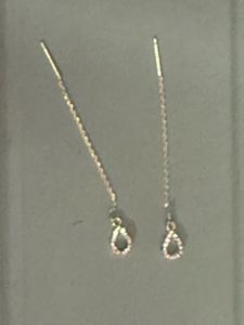 Elegant Drop Earrings with Crystals