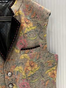 Floral Print Men's Vest