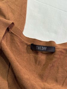 Brown V-Neck Cardigan