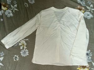 Classic White V-Neck Button-Up Top