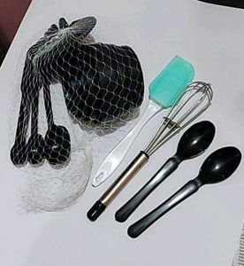 kitchen tools measuring cups etc