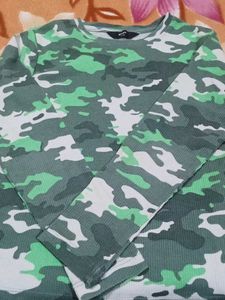 Camouflage Long Sleeve Top