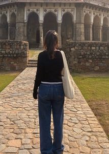 High-rise straight-leg denim Jeans