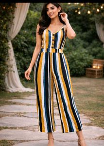 Striped Jumpsuit