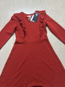 Red Ruffle Dress