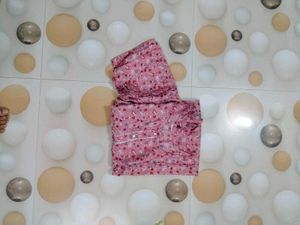 pink Floral Kurta Set