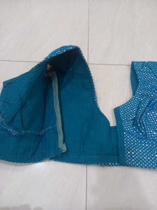 Stunning Blue Sequined Blouse