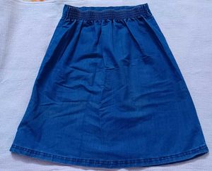 Floral Denim Wrap Skirt for kids