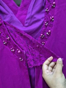 Elegant Purple Maxi Dress