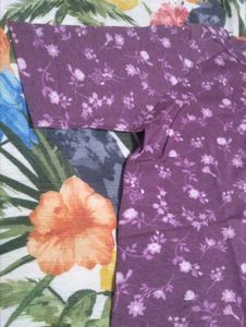 Charming Purple Floral Print T-Shirt