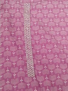 Beautiful Pink Printed Kurta