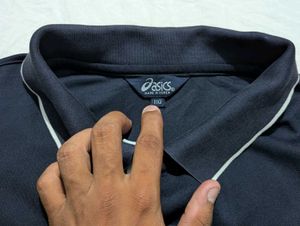 Asics Navy Blue Polo Shirt