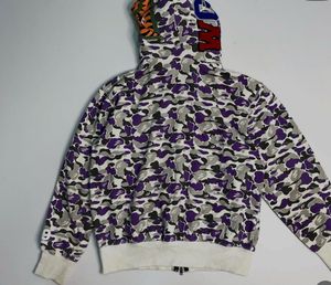 BAPE Purple Camo Shark Full Zip Hoodie