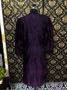 Elegant Purple Midi Dress