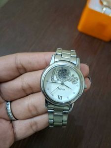 Soons Silver Watch - 'Love' Detail