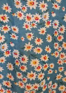 Blue Floral Tiered Mini Dress