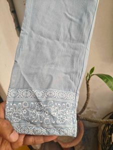 Elegant blue 💙 Kurta with Intricate Embroidery