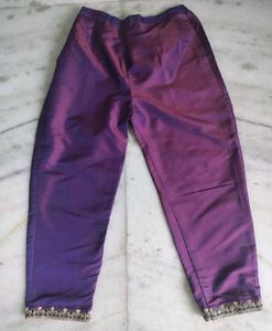 Purple Kurta Set with Gold Embellishment