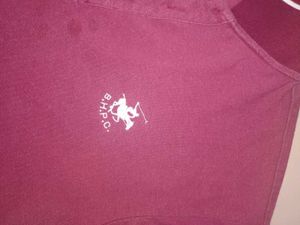 Burgundy red polo T-shirt