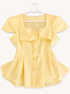 Peplum Bow Top