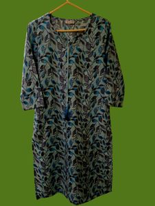 1pc Printed Cotton Blend Kurta