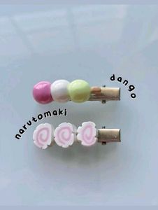 🩷 Cute Food-Themed Hair Clips