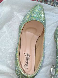 Sparkly Green Glitter heels