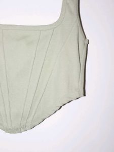 Sage green Corset style Tank Top